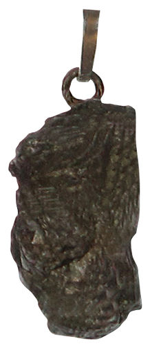 Meteorit Anhaenger 4 ca. 1,4 cm breit x 2,7 cm hoch x 0,8 cm dick (9,2 gr.)