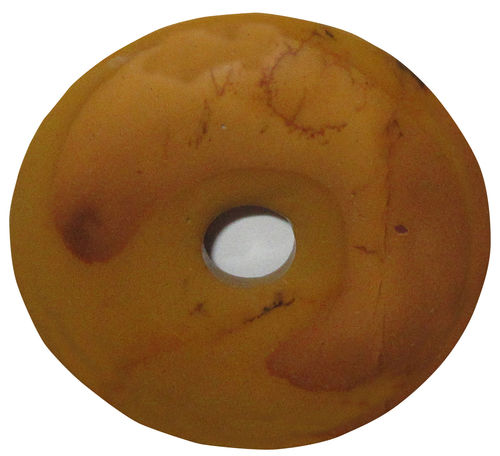 Mookait Donut 1 ca. 4,0 cm ø x 0,6 cm dick x 0,6 cm Loch-ø (14,5 gr.)