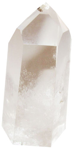 Bergkristall Spitze Medial 4 ca. 4,5 cm breit x 9,6 cm hoch x 4,0 cm dick (247,0 gr.)
