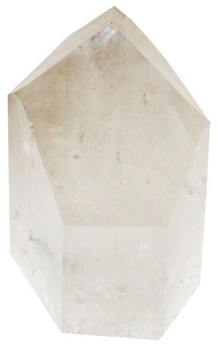 Bergkristall Spitze Medial 6 ca. 6,7 cm breit x 9,8 cm hoch x 5,0 cm dick (492,0 gr.)