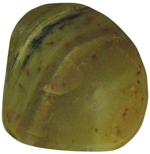 Opal olivgrün TS 4 ca. 2,5 cm breit x 2,9 cm hoch x 1,1 cm dick (8,3 gr.)