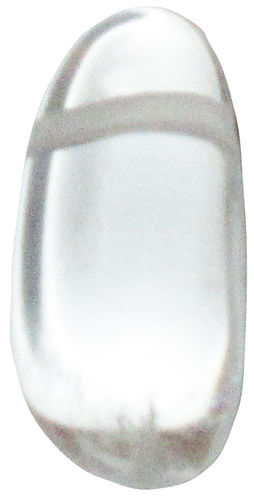 Bergkristall gebohrt TS 7 ca. 1,5 cm breit x 3,4 cm hoch x 1,5 cm dick (12,5 gr.)
