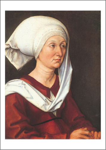 Kunstpostkarte "Bildnis der Barbara Dürer"