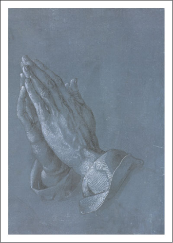 Kunstpostkarte "Betende Hände"