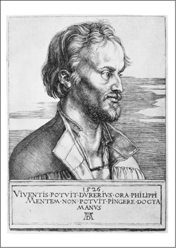 Kunstpostkarte "Philipp Melanchthon"