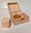 4er-Set Blanko-Spielwürfel 40mm mit Holzbox
