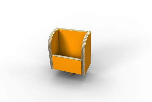 Tool T2 Zettelbox  für Tisch - gelb