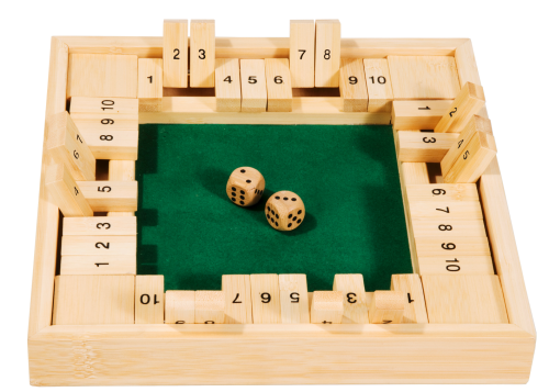 Bamboo game "Shut the box", 4 Players