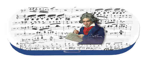 spectacle case, Beethoven, metal