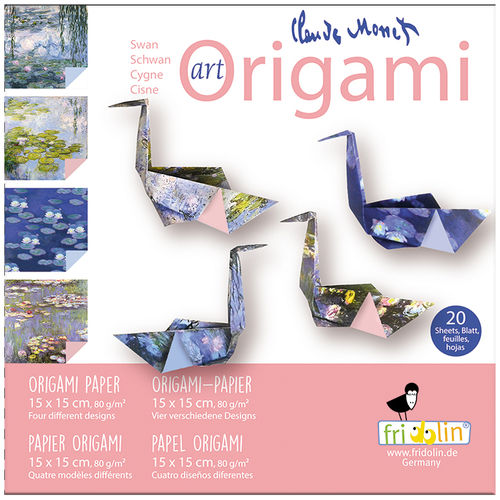Art Origami - Swan - Claude Monet