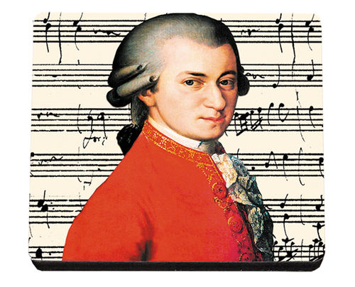 Untersetzer, Wolfgang Amadeus Mozart, Druck auf MDF