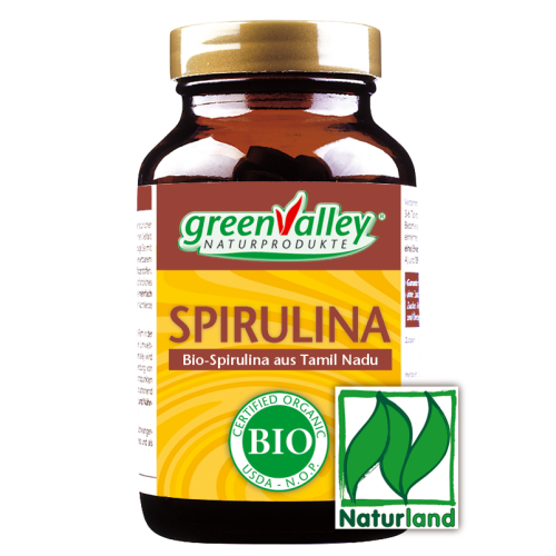 greenValley® Bio Spirulina aus Tamil Nadu Tabletten 125 St.(á 400mg), 50g