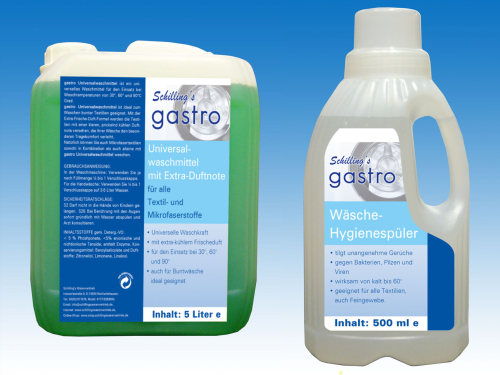 gastro Universalwaschmittel und Wäsche Hygienespüler, 2 tlg. Set, 611699