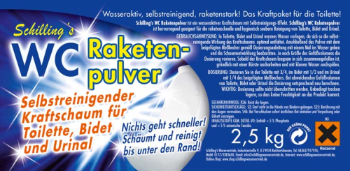 Schillings WC Rakentenpulver, 2,5 kg