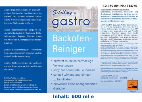 gastro Backofenreiniger 500ml