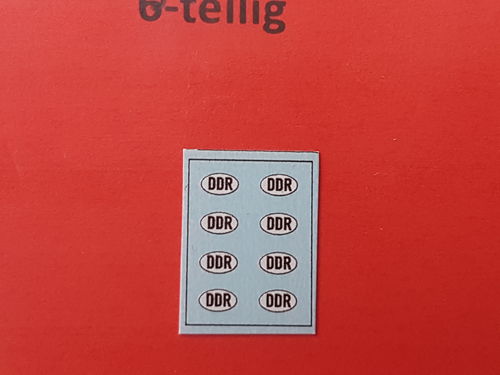 Nassschiebebilder 8-tlg "DDR" für Fahrzeuge in UV-Technik, Ep. III-IV, TT