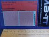 Zubehördecal, Warnstreifen r/w, 45°, 0,48mm, UV-Technik, III-IV, N