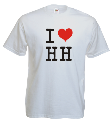 T-Shirt Unisex ♥ I love Hamburg