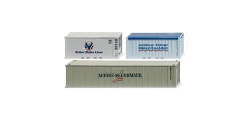 WIKING 0018 09  Zubehörpackung - Container div. US Lines