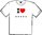 Camiseta "I LOVE" personalizada