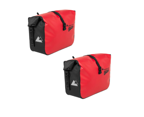 Touratech Lava Red Endurance Side Bags - Waterproof - Set Of 2