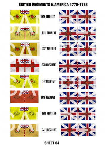 British Regiments N. America 1775-1783 - Sheet 4