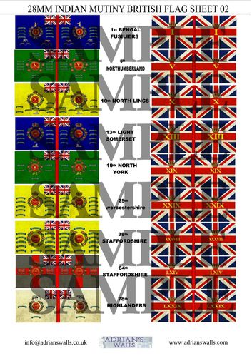Indian Mutiny - British Flags 2