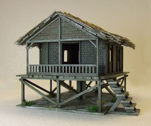 Tall Woven Planked Hut