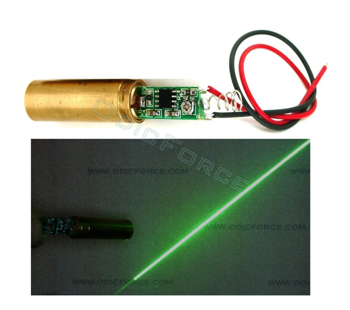 5mW Green (532nm) Line Laser Module (12mm)
