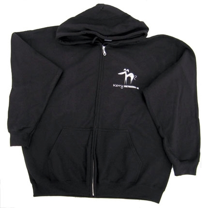 Hoodie (Zipped) - Black - Medium