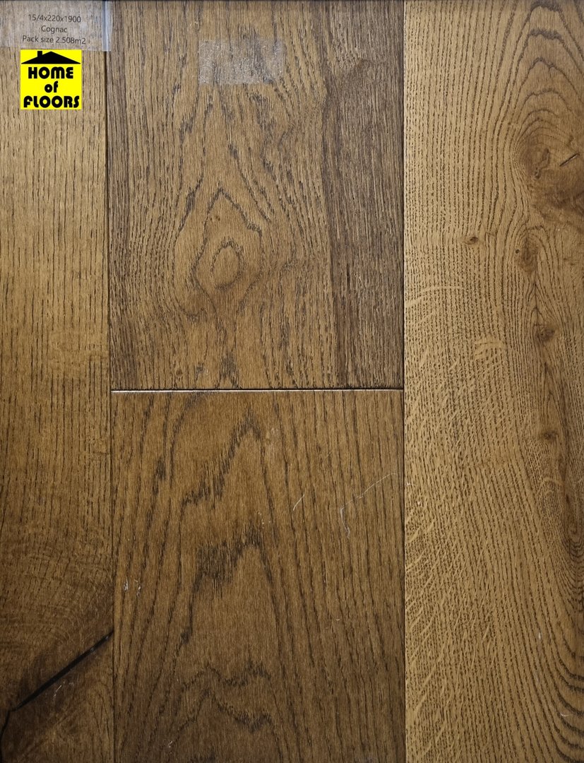 Cantillon Engineered Oak 15/4 x 220mm Cognac Brushed & Lacquered £57.99/m2