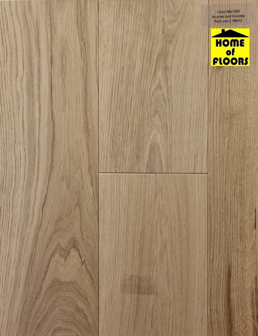 Cantillon Engineered Oak 15/4 x 190mm wide Brushed Invisible Oil £57.99/m2