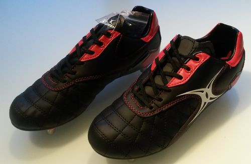 (421) Gilbert S/ST RV LO 6S BR rugby football boots size 2 BNIB