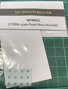 1/700th Scale Decal set Royal Navy Roundals