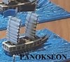 1/1200th scale Korean Ship - Panokseon (Pack of 9)
