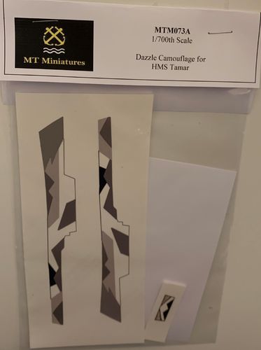 1/700th Scale Dazzle Camouflage decal for HMS Tamar