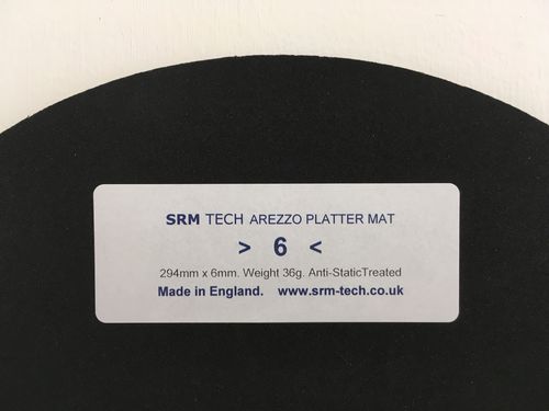 6mm Arezzo Platter Mat - Offer Free £19 Platter Damper