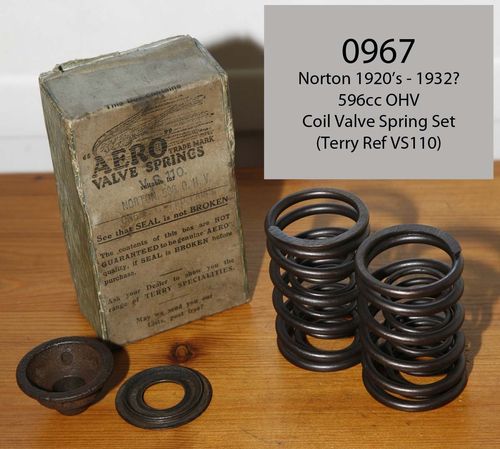 Late 1920's 596cc OHV Coil Valve Springs (i.e. Terry's VS110 type) - Set of 4 Springs