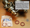 Red Fibre Washers - To fit amended Amac Lipped Main Jet Nut (and other Carbs?) - Pair