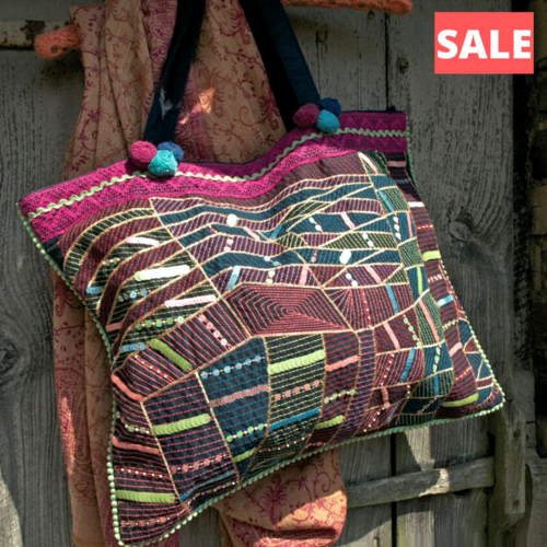 Gorgeous Fair Trade Sequin Cobweb Bag, Handmade