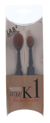 Professional L.A.B.2 Luxe K1 Face &amp; Eyes Oval Brushes / Brush 6 &amp; 7