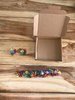 Multicoloured Rainbow Lucite Flower Bead Crafts Kit Box, Bracelet & Earrings