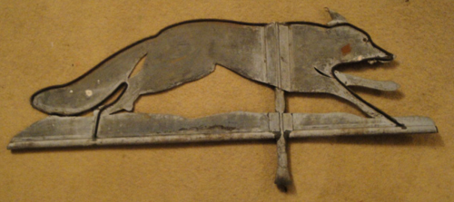 A Weathered Reclaimed Fox Weather Vane