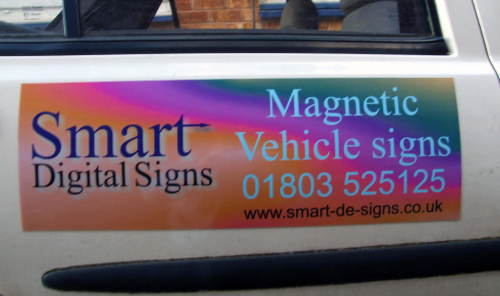 Magnetic Vehicle Sign 600mm x 200mm