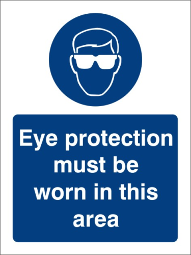 Eye protection 150mm x 250mm