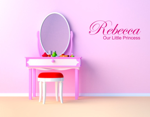 Wall art personalised Our little princess