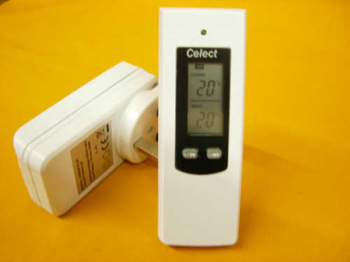 Celect Remote Control Wireless RF Plug In Thermostat KIT