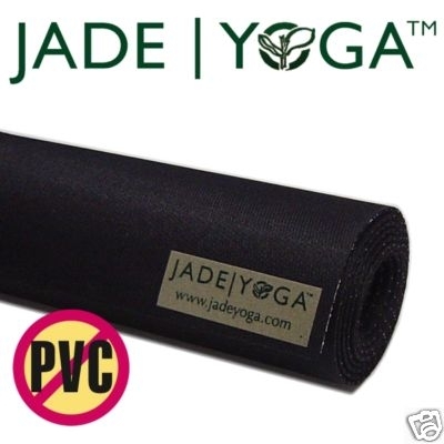 Jade Yoga Harmony Professional Mat Schwarz Standardlänge