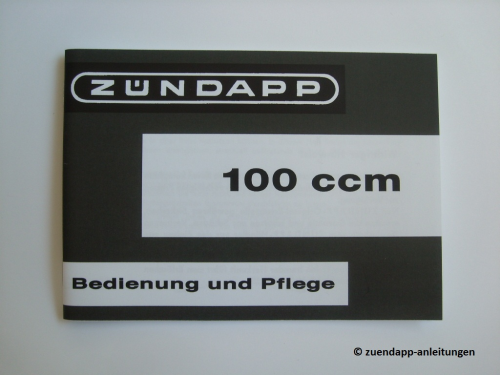 Bedienungsanleitung Zündapp KS 100, Typ 514, Handbuch
