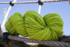 neon green handspun merino wool